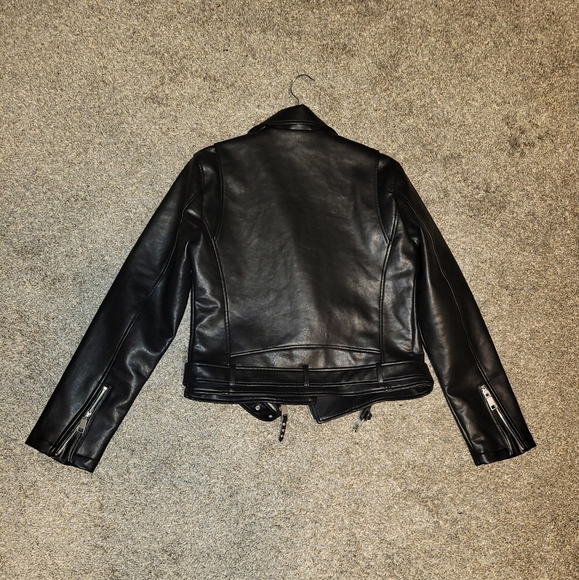 NWT Rebecca Minkoff Faux Leather biker jacket - Picture 2 of 6